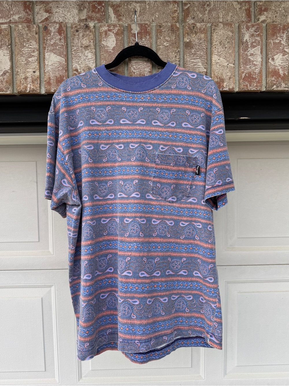 VINTAGE 80s STÜSSY TOMTOM AOP GRAPHIC TEE
